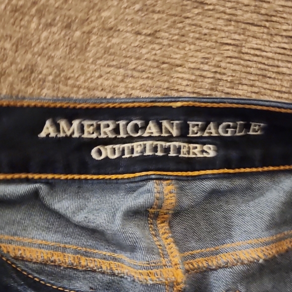 American Eagle Outfitters Dark Wash Straight Leg Jeans - Picture 4 of 8